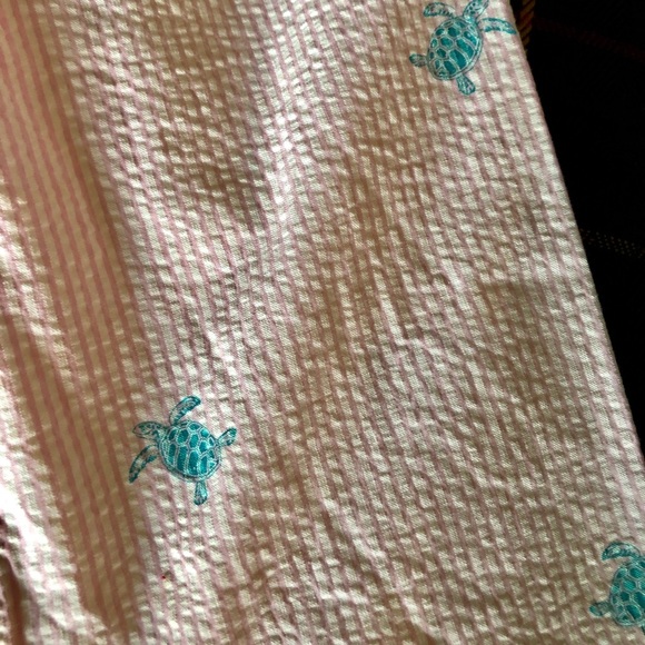 BROOKS BROTHERS Boys Sz 16 Pink Seersucker Shorts - Picture 4 of 4